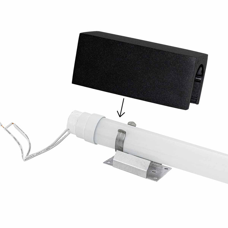 Conexão Conecta 1 Saída Preto p/ Tubular T8 60 ou 120cm Usina ST3081-Usina Design-Starlumen