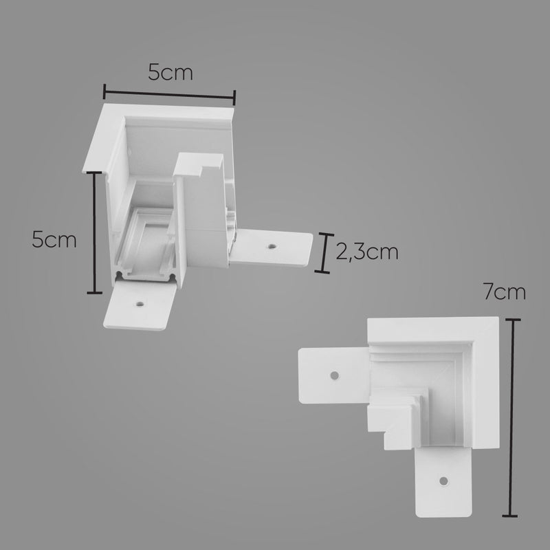 Conexão Magnética de Embutir em L para perfil K20 DS9949 Delis ST2796-Delis-Starlumen