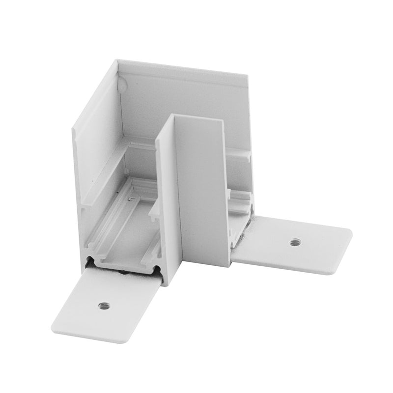 Conexão Magnética de Sobrepor em L para perfil G20 DS9963 Delis ST2807-Delis-Branco-Starlumen