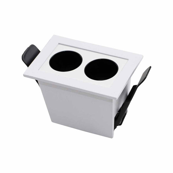 Spot Duplo Downlight Powerus Embutir 38° LED 4W Br. Quente 360lm 6371 NORDECOR ST2990