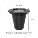 Embutido Solo 12W Branco Quente Jet Black Antiofuscante SE-335.1341 Save St2968-Save Energy-Starlumen