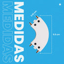 Emenda Curva em 90°Magnético Kay p/ Unir Trilhos 6718 Nordecor ST3073-Nordecor-Starlumen