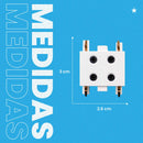 Emenda Reta Branca Magnético Kay p/ Unir Trilhos 6716 Nordecor ST3073-Nordecor-Starlumen