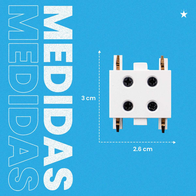 Emenda Reta Branca Magnético Kay p/ Unir Trilhos 6716 Nordecor ST3073-Nordecor-Starlumen