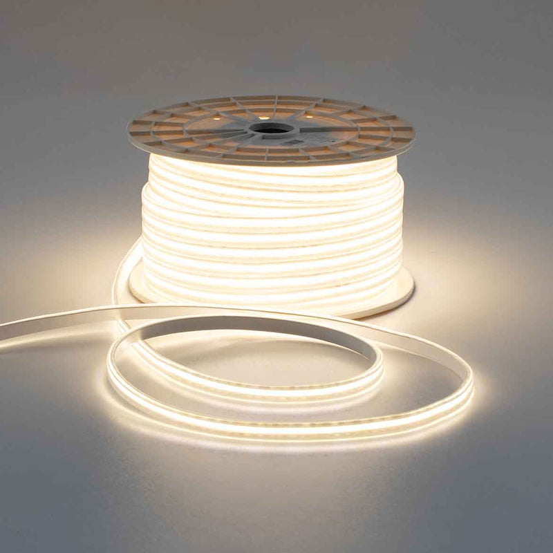 1 M de Fita LED COB 110V Luz Neutra 10W 800lm P/ Área Externa + Plug Gaya ST3077