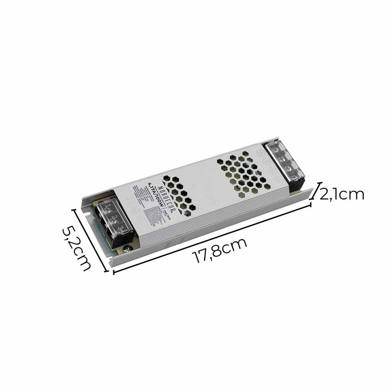 Fonte de Alimentação Chaveada Slim DC 24V 4,17A 100W 7071 Nordecor ST3078