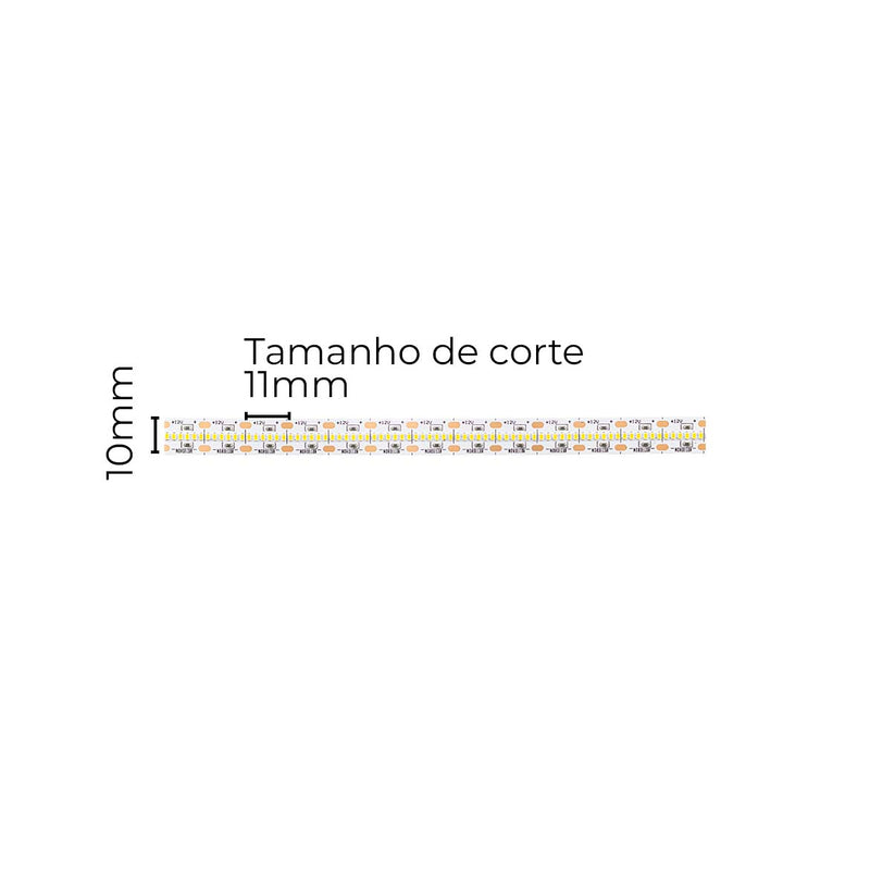 Fita LED 12V 5 Metros 16,8W/m 2333lm/m Luz Neutra 528LEDs/m 7175 Nordecor ST3096-Nordecor-Starlumen