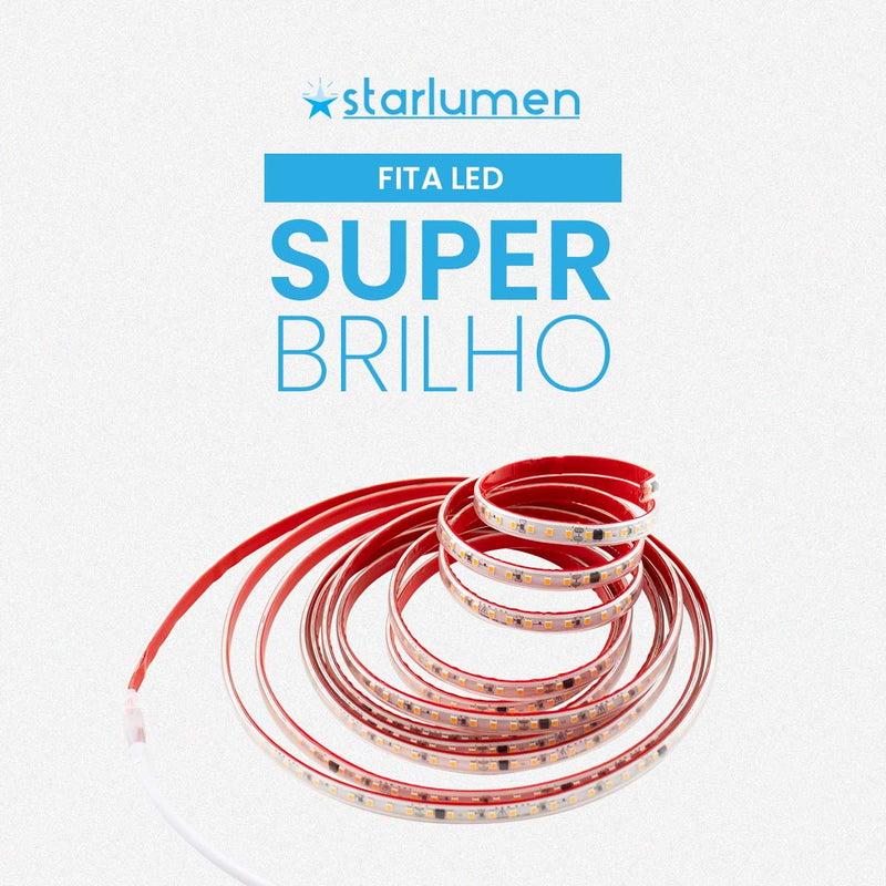 Fita LED 5M 3535 110V 10W/M 3000K 120LEDs/M 1000lm IRC80 IP65 Gaya ST3140-Gaya-Starlumen