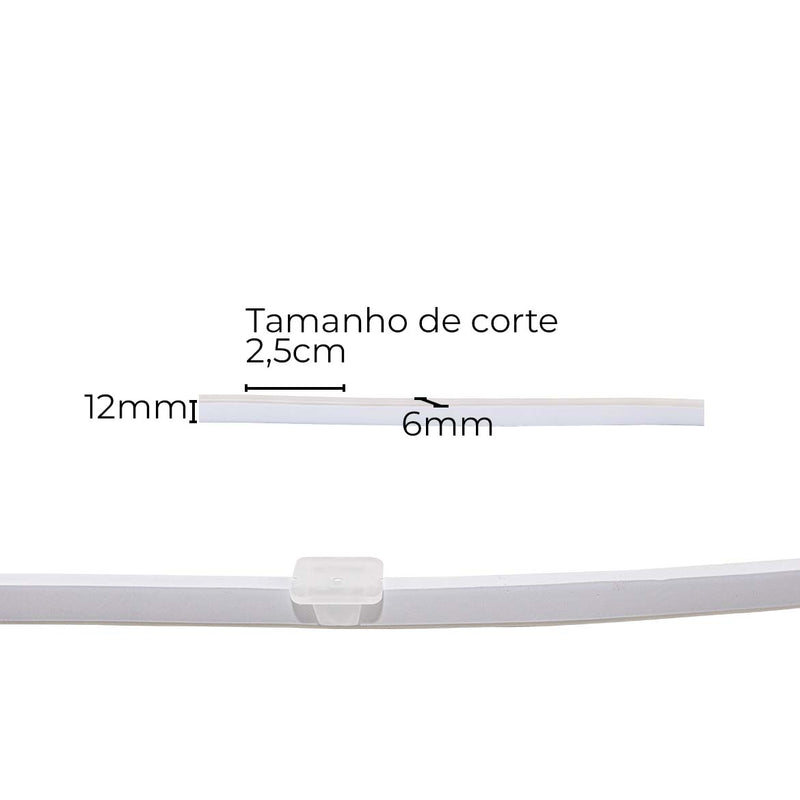 Fita LED Neon Slim 12V 7W/m Branco Quente 2700K IP65 5M Gaya 1165 ST3116-Gaya-Starlumen