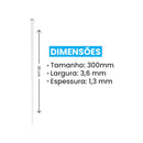 Fita hellerman Abraçadeira Enforca Gato de Nylon 300x3,6mm 18Kg DS0067 - 100 peças-Delis-Starlumen