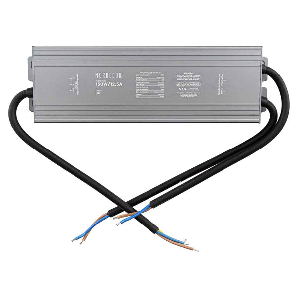 Fonte de Alimentação 12V IP67 150W 12,5A Bivolt 7139 Nordecor ST3123-Nordecor-Starlumen