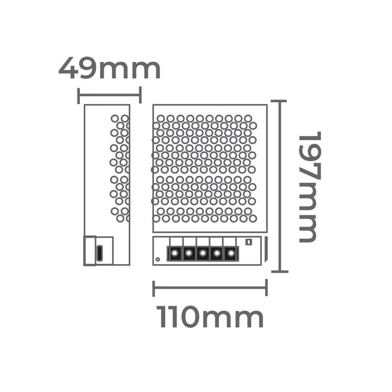 Fonte de Alimentação 24V Chaveada 250W 10,42A Bivolt 7075 Nordecor ST3126-Nordecor-Starlumen