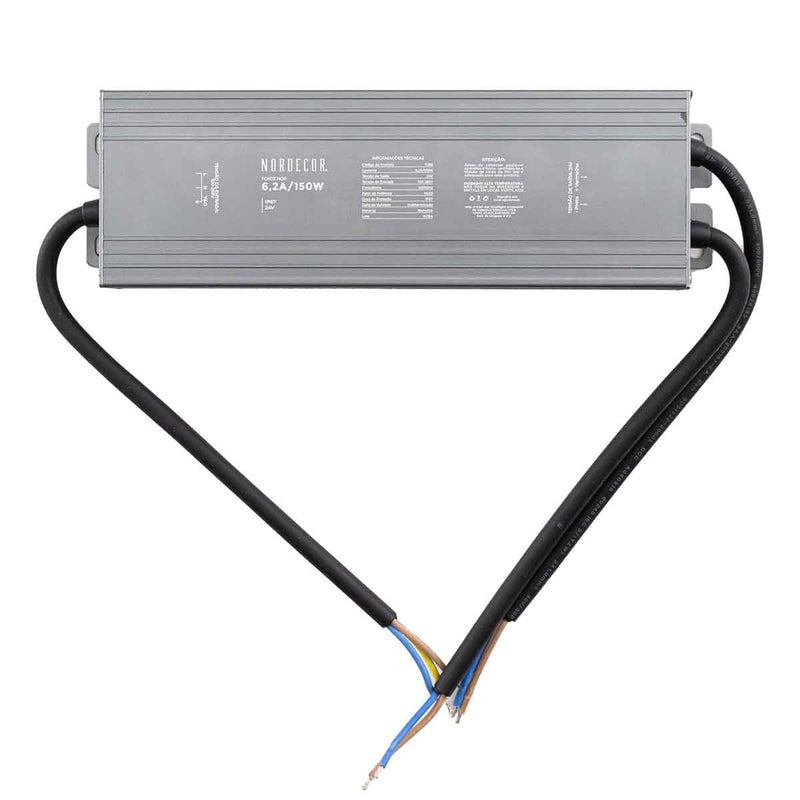 Fonte de Alimentação 24V IP67 150W 6,2A Bivolt 7286 Nordecor ST3123-Nordecor-Starlumen