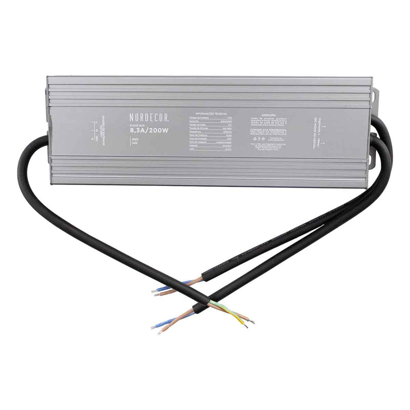 Fonte de Alimentação 24V IP67 200W 8,3A Bivolt 7271 Nordecor ST3123-Nordecor-Starlumen