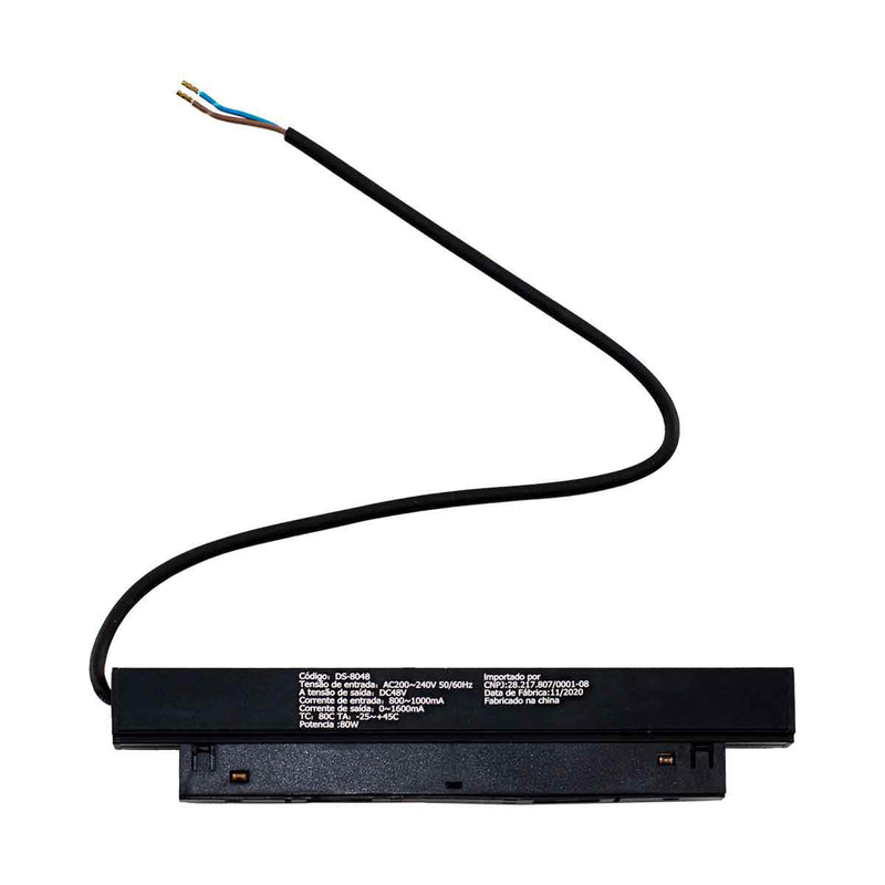 Fonte de Alimentação DC48V 80W p/ Trilho Magnético - Conexão Inferior e Superior DS-8048 Delis ST2792-Delis-Starlumen