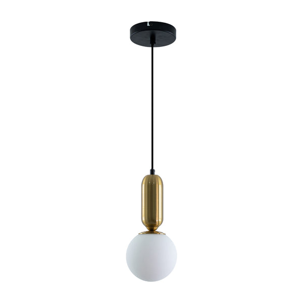 Pendente Cuica Bronze e Branco P/ E27 HL008S Bella ST2844