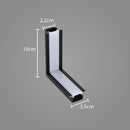 Junção em L para Perfil de Embutir Garbo Parede-Teto 30032 Usina ST2859-Usina Design-Starlumen