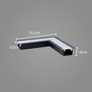 Junção em L para Perfil de Embutir Garbo Teto-Teto Usina 30031 ST2858-Usina Design-Starlumen