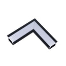 Junção em L para Perfil de Embutir Garbo Teto-Teto Usina 30031 ST2858-Usina Design-Preto-Starlumen