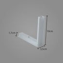 Junção em L para Perfil de Embutir Wood Quina 30688 Usina ST2880-Usina Design-Branco-Starlumen