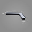 Junção em L para Perfil de Embutir Wood Teto-Teto 30686 Usina ST2882-Usina Design-Preto-Starlumen