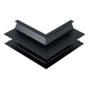 Junção em L para Perfil de Sobrepor Trovão Teto-Parede 30812 Usina ST2870-Usina Design-Preto-Starlumen