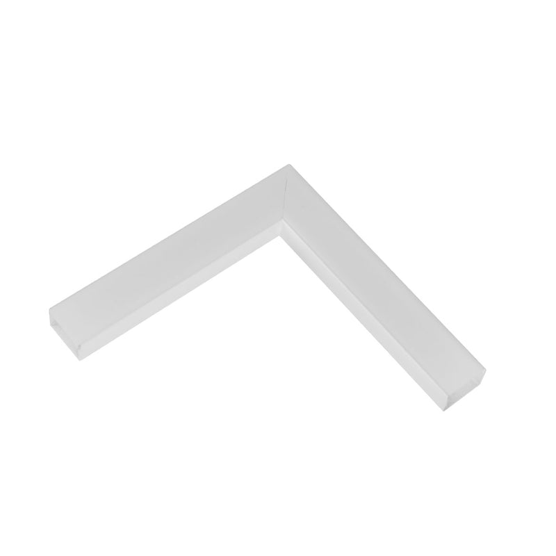 Junção em L para Perfil de Sobrepor Wood Teto-Teto 30761 Usina ST2863-Usina Design-Branco-Starlumen