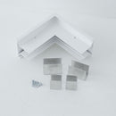 Junção em L para perfil Sobrepor Trovão p/ Quina 30813 Usina ST2871-Usina Design-Starlumen