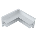 Junção em L para perfil Sobrepor Trovão p/ Quina 30813 Usina ST2871-Usina Design-Branco-Starlumen