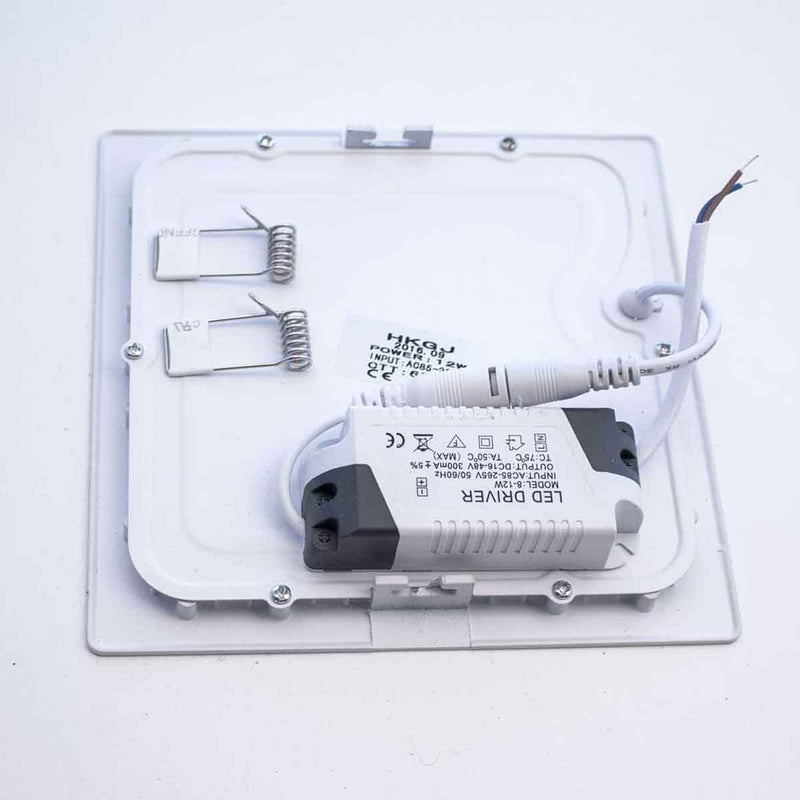 Kit 2 Painel LED Embutir 25W Quadrado Luz Neutra Com Borda Branco ST439-Starlumen-