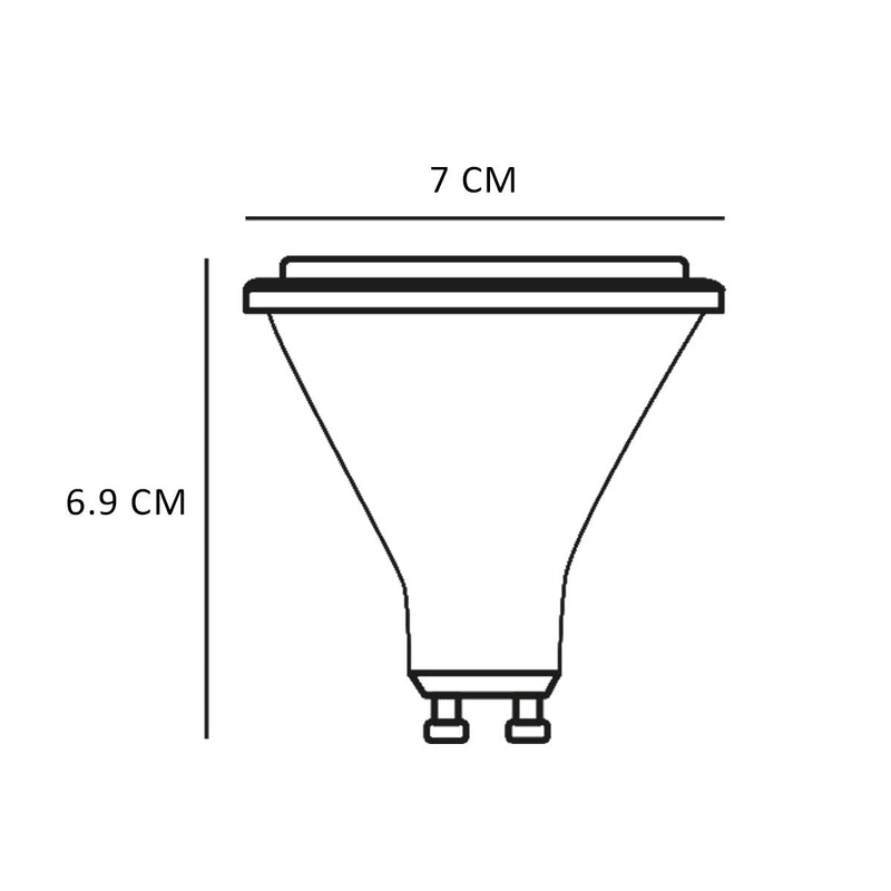 Lâmpada LED GU10 AR70 4,8W 24º Luz Neutra 300lm IRC95 IP20 LP86220 Opus ST2279-Opus-Starlumen