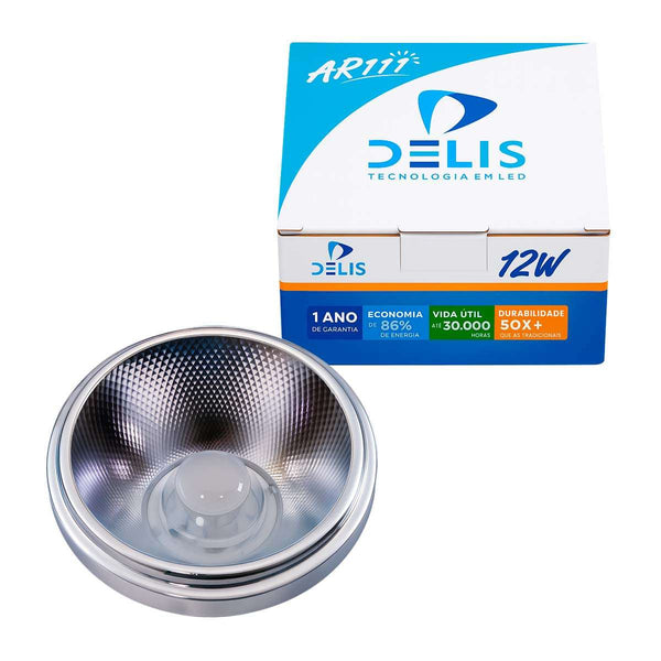 Lâmpada LED Módulo AR111 12W 2700k 15° Econômica DS4120 Delis ST3246