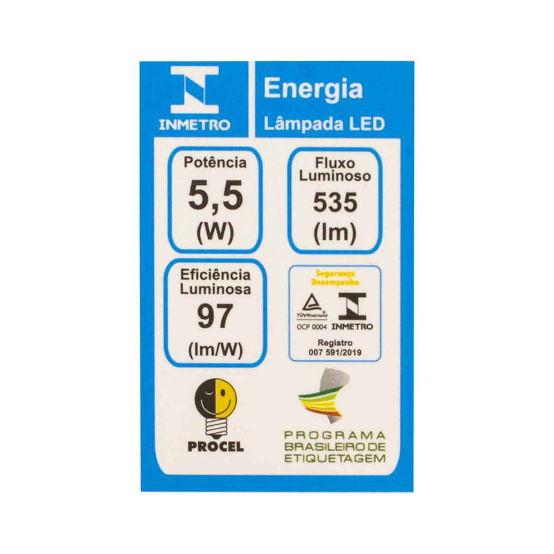 Lâmpada LED PAR20 ECO 5,5W E27 Luz Quente IRC80 25° STH9020/30 Stella ST3105-Stella-Starlumen