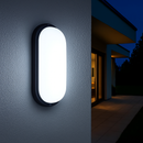 Luminária Arandela LED Tartaruga 20W em Policarbonato Externa ST3086-Starlumen-Branco Frio - 6000k-Preto-