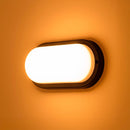 Luminária Arandela LED Tartaruga 20W em Policarbonato Externa ST3086-Starlumen-Branco Quente - 3000k-Preto-