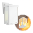 Luminária Arandela de Parede Externa 4 Vidros Reflecta Retrô 1XE27 Em Alumínio ST2948-Starlumen-Branco-