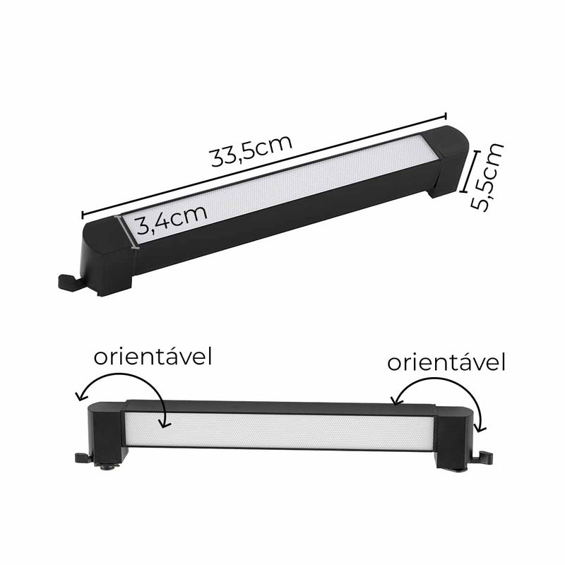 Luminária LED Difusa 20W 3000K P/ Trilho Eletrificado DS7204 Delis ST3057-Delis-Starlumen