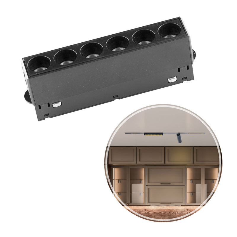 Luminária Pontual Magnética Conexão Superior K20 6W DS9973 Delis ST2811-Delis-Preto-Starlumen