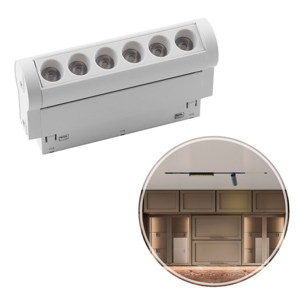 Luminária Projetor Pontual Magnético 6W C. Superior DS9974 Delis ST2812