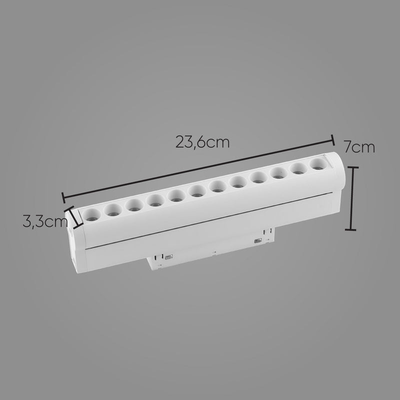 Luminária Projetor Pontual Magnético Conexão Superior 12W DS9975 Delis ST2813-Delis-Starlumen