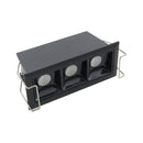 Lumínaria Spot Soul Embutir 3 Focos 30° 6W Luz Neutra Opus ST3050 - Preto-Spots-Starlumen