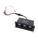 Lumínaria Spot Soul Embutir 3 Focos 30° 6W Luz Neutra Opus ST3050 - Preto-Spots-Starlumen
