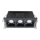 Lumínaria Spot Soul Embutir 3 Focos 30° 6W Luz Neutra Opus ST3050 - Preto-Spots-Starlumen