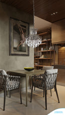 Lustre Clássico Cristal Malipiero P/4 E14 Tupiara 5204 CR CT St1365-Tupiara-Starlumen