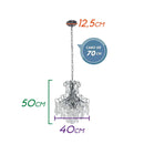 Lustre Clássico Cristal Malipiero P/4 E14 Tupiara 5204 CR CT St1365-Tupiara-Starlumen