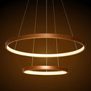 Lustre Pendente Anel LED 40W 2 Arcos 50cm QPD1301-CO St549 - Cobre-Lustres e Pendentes-Starlumen