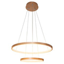 Lustre Pendente Anel LED 40W 2 Arcos 50cm QPD1301-CO St549 - Cobre-Lustres e Pendentes-Starlumen