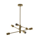 Lustre Pendente Moderno 3 Hastes Ouro para 6 E27 DS8198 Delis ST2530-Starlumen-Starlumen