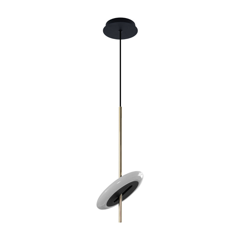 Pendente Uno Dourado Branco LED 6W 3000k ML017 Bella ST2856