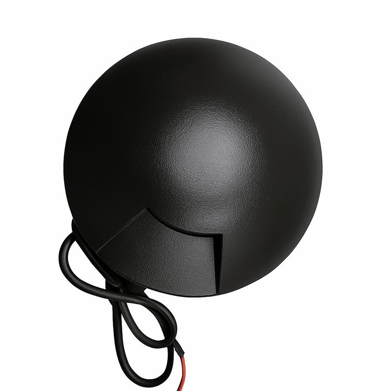 Mini Balizador Led 0,75w 3000k Embutir 1 Saída/Facho Externo ST1371 - Preto-Starlumen-